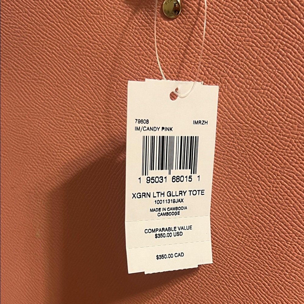 Price Drop!!! Authentic Coach Candy Pink Tote Bag - Picture 7 of 12